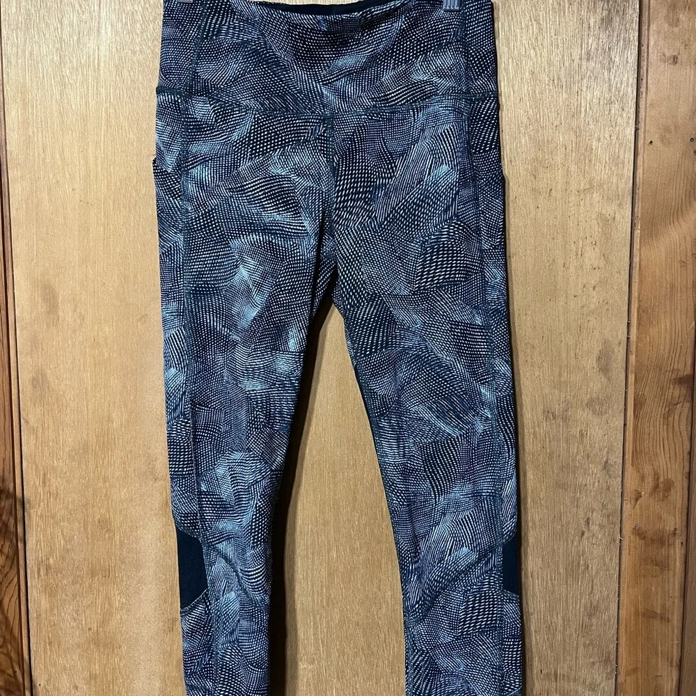 Lululemon‎ Athletica Blue and Gray Leggings High Waist